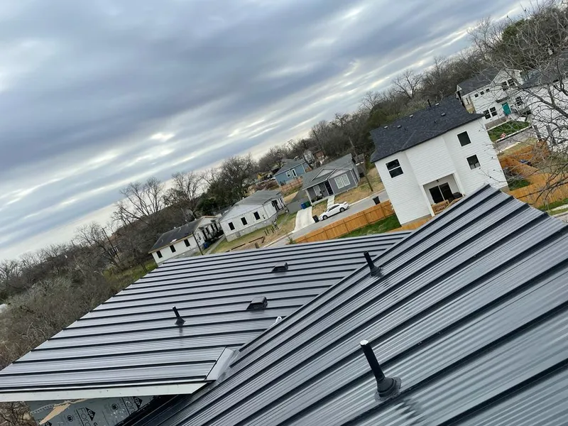 Standing seam metal roof panels with vents for Skylight Repair in Junction City